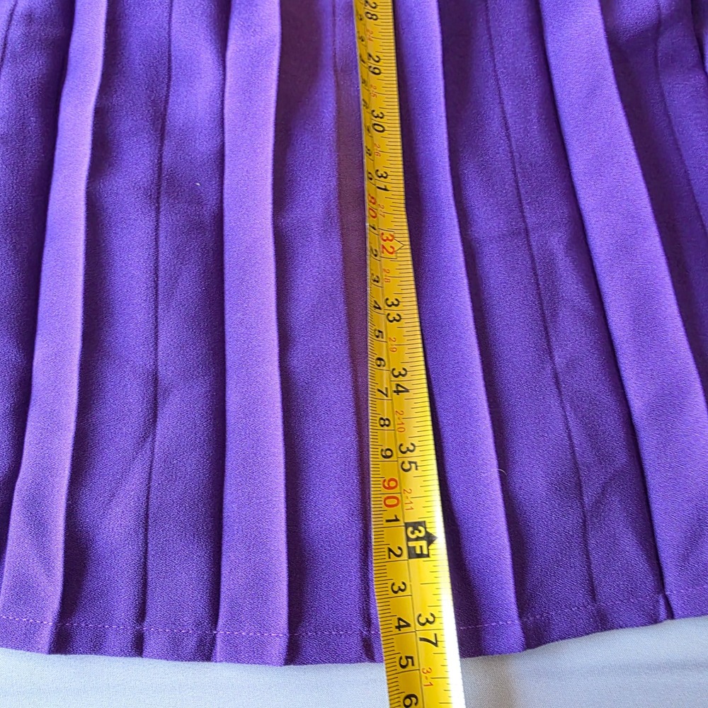 The Drop Heliotrope Pleated Skirt Women's XXS Purple NWT slit skort dramatic - Picture 4 of 8
